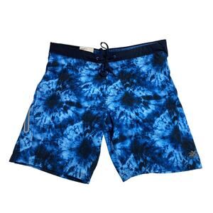NEW ZeroXposur Men's UPF 50+ UV protection w/ liner stretch Large trunks Blue